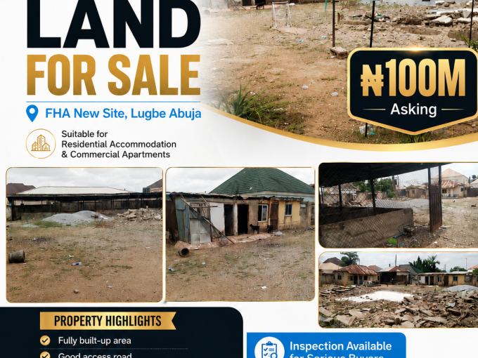 1000sqm Land for Sale in FHA New Site Lugbe Abuja